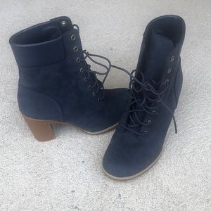 Blue Suede Timberland Boots